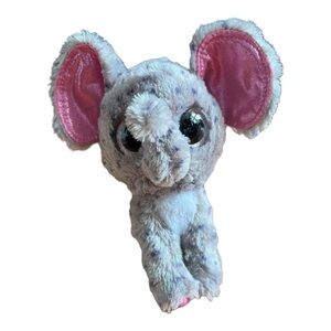 Ty Beanie Boos Specks‎ Elephant Pink Glitter Eyes Plush Stuffed Animal 2015 6”